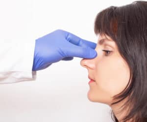 medical examination before nose surgery